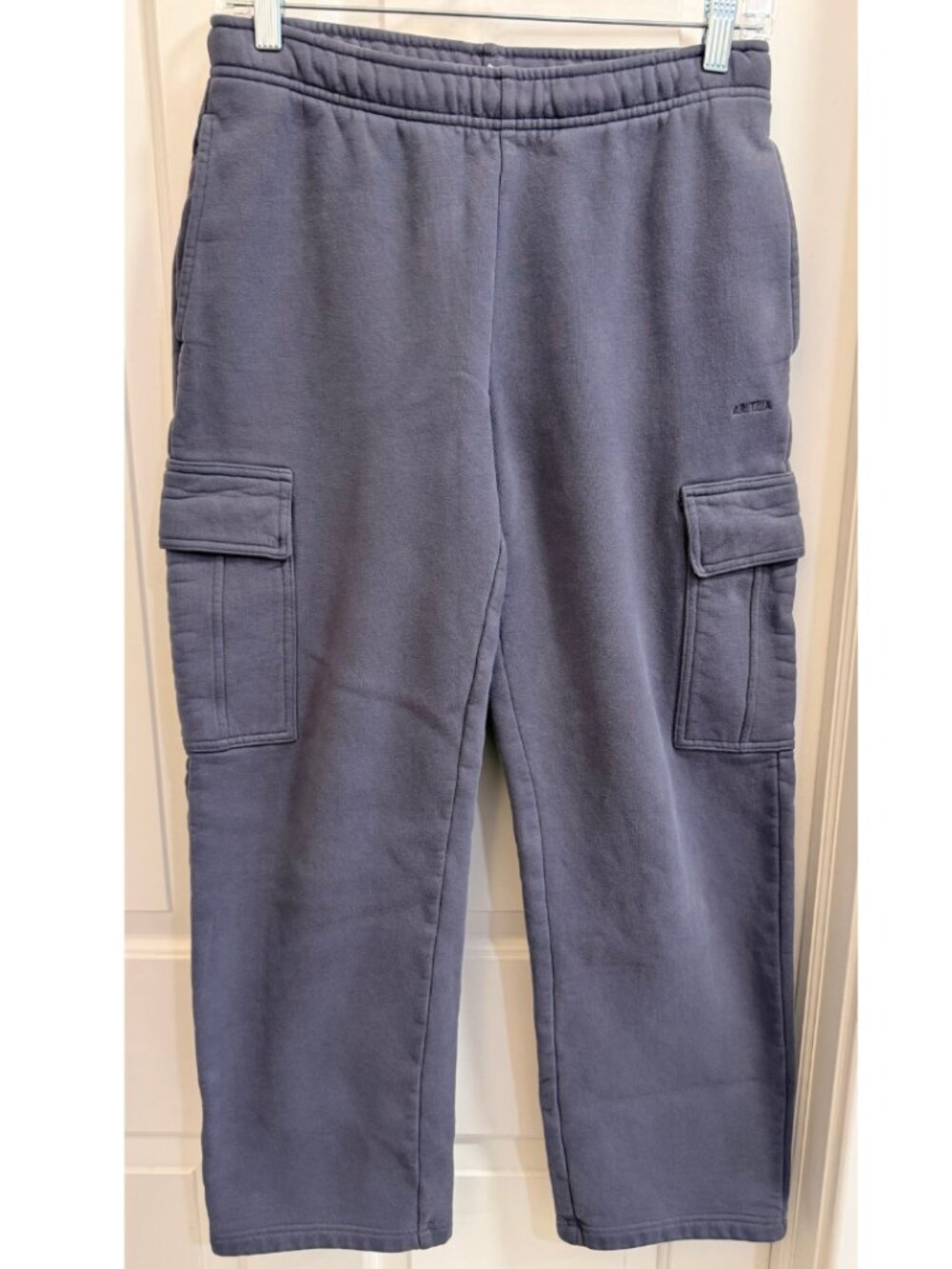Aritzia Cozy Fleece Mega Cargo Sweatpants Blue Gray S